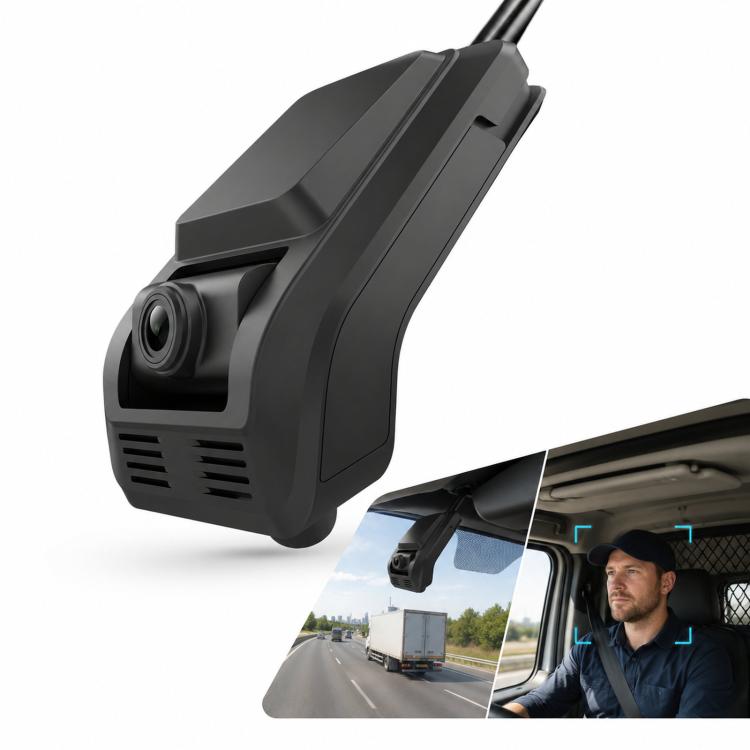 AI Dual Dash Cam Front 1080P Rear 720P With ADAS & DMS Driver Fatigue Warning
