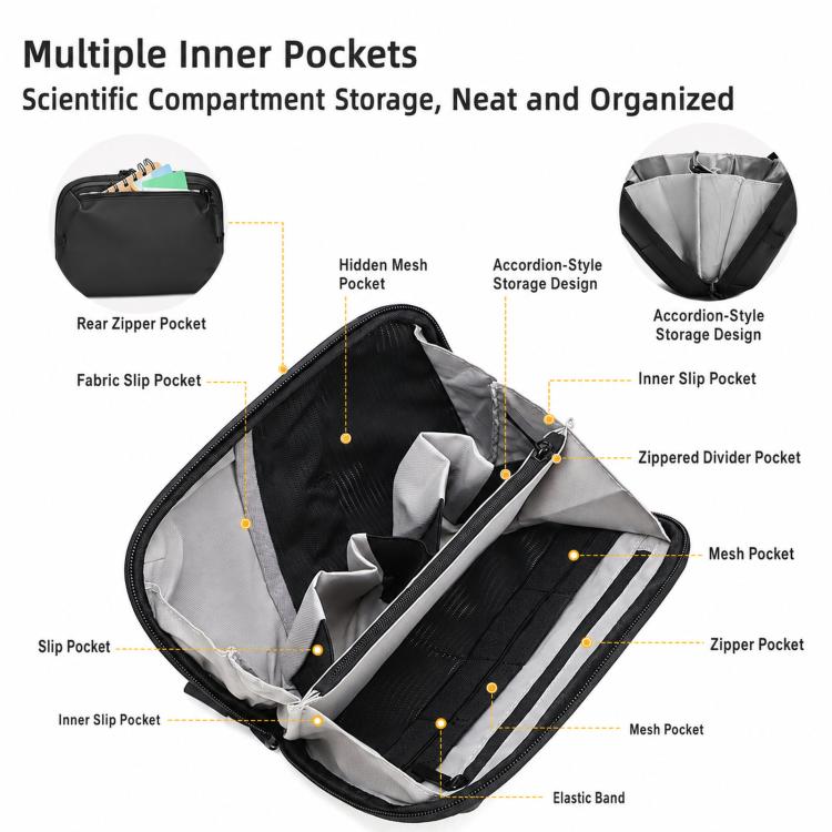 KOOGER FB-2521 Electronic Organizer Travel Cable Accessories Bag Waterproof Tech Case