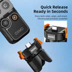 For DJI Osmo Pocket 4P / 4 / 3 BRDRC Charging Magnetic Quick-release Tripod