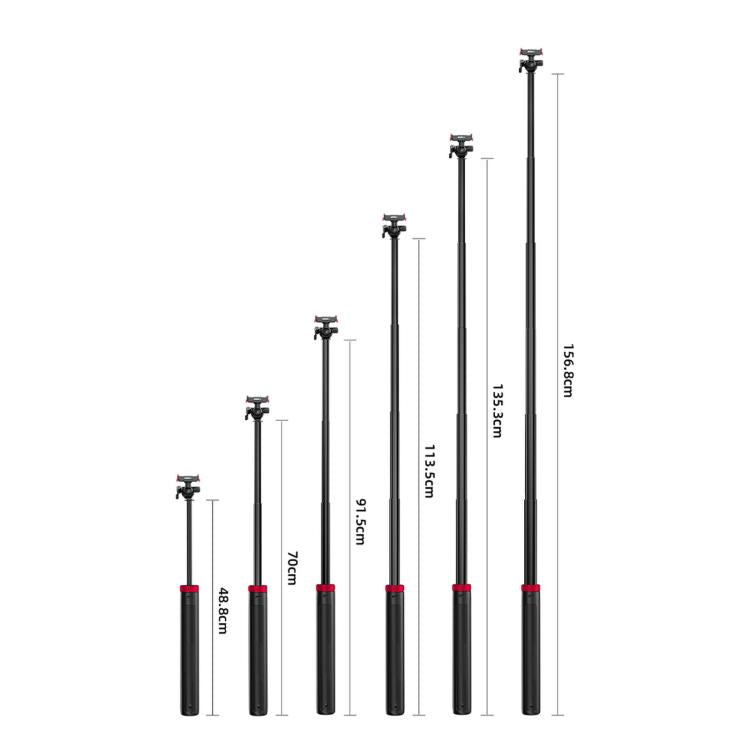 BRDRC 1.6m Ball Head Quick-release Tripod Extension Selfie Stick — view 5