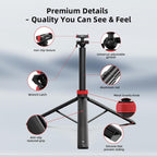 BRDRC 1.6m Ball Head Quick-release Tripod Extension Selfie Stick — view 10