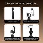For DJI Osmo Pocket 4 BRDRC Camera Handheld Gimbal Selfie Fill Light