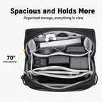 Electronic Organizer Travel Case Water-Resistant Cable Accessory Pouch — view 3