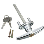 Garage Door Manual Cross Key Emergency Lock Handle Roller & Panel Door Lock Cylinder