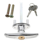 Garage Door Manual Cross Key Emergency Lock Handle Roller & Panel Door Lock Cylinder — view 2