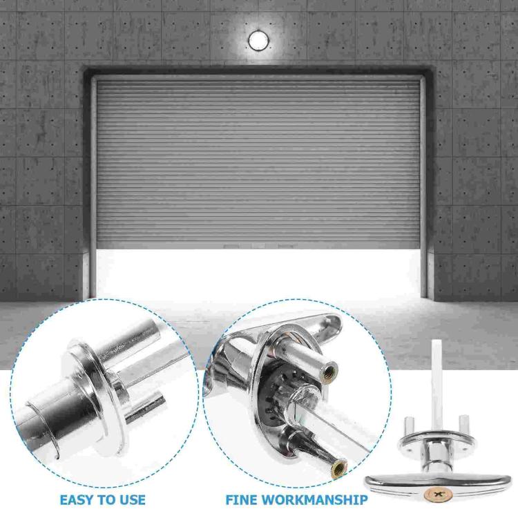 Garage Door Manual Cross Key Emergency Lock Handle Roller & Panel Door Lock Cylinder — view 4