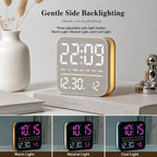 Digital Alarm Clock LED Desk Clock with Night Light USB Output Dimmable Display — view 10