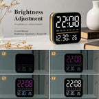 Digital Alarm Clock LED Desk Clock with Night Light USB Output Dimmable Display — view 11