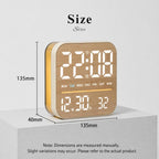 Digital Alarm Clock LED Desk Clock with Night Light USB Output Dimmable Display — view 14