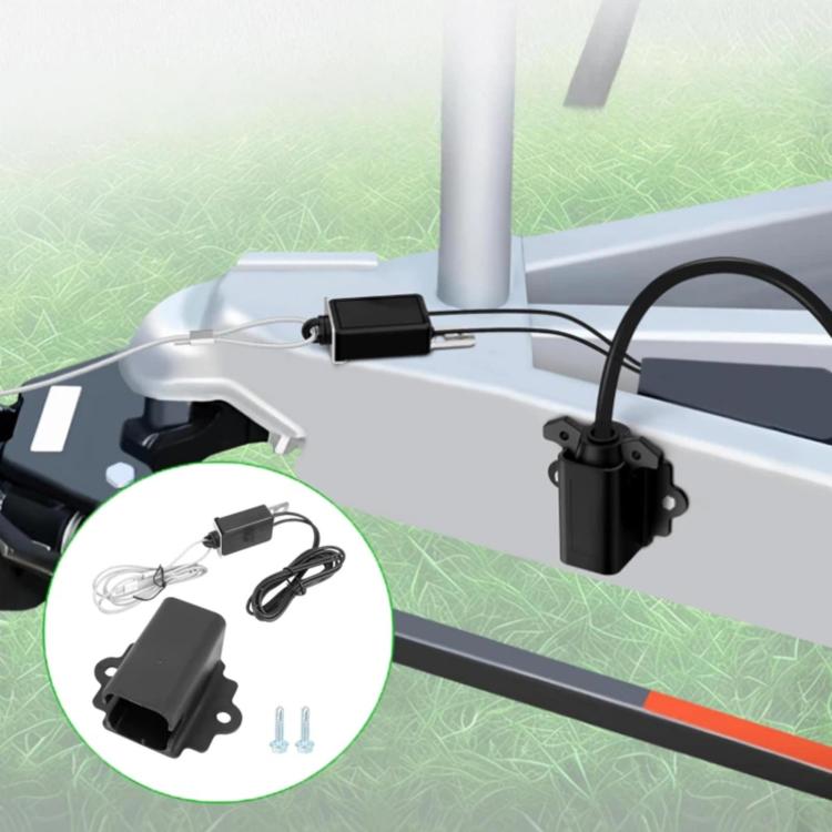 Trailer Emergency Brake Switch With Steel Lanyard 7-pin Trailer Plug Mounting Bracket