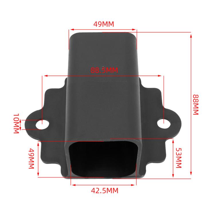 Trailer Emergency Brake Switch With Steel Lanyard 7-pin Trailer Plug Mounting Bracket
