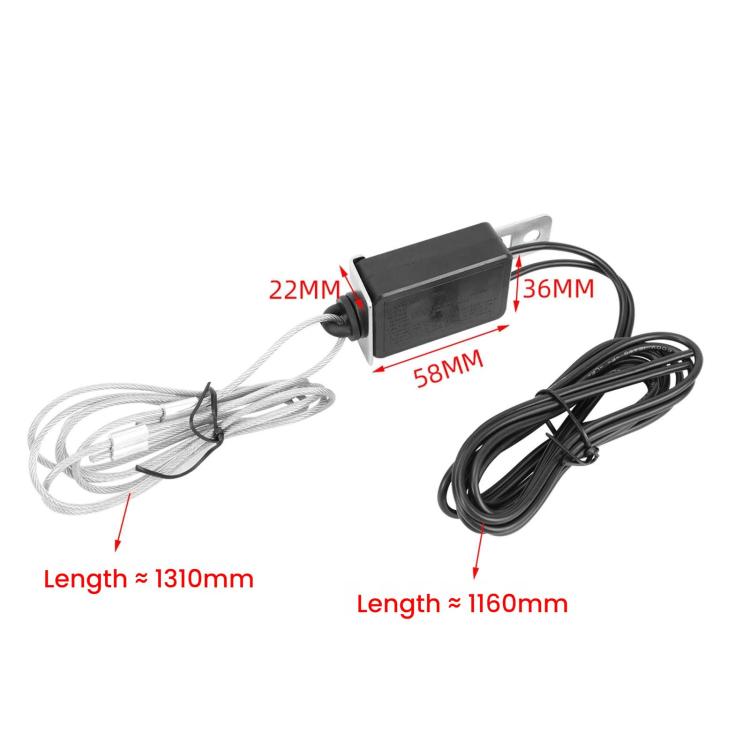 Trailer Emergency Brake Switch With Steel Lanyard 7-pin Trailer Plug Mounting Bracket