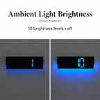 12.6 Inch LED Desk Clock Large Digital Wall Clock With RGB Ambient Light Temp / Date / Week / DST / Timer — view 13