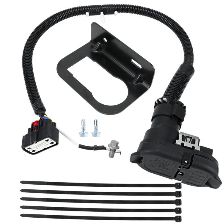Automotive Plug-and-play Trailer Plug Socket Connector Wiring Harness — 9L3Z-15A416-A