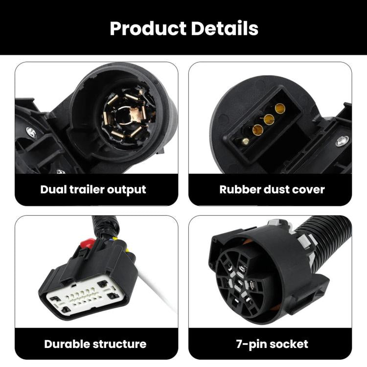 Automotive Plug-and-play Trailer Plug Socket Connector Wiring Harness