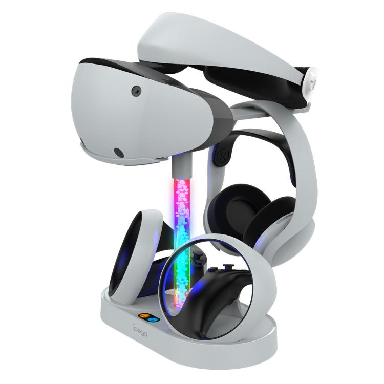 ipega RGB Charging Dock For PS5 VR2 / PlayStation VR2 Controller Charger Station & VR Headset Stand