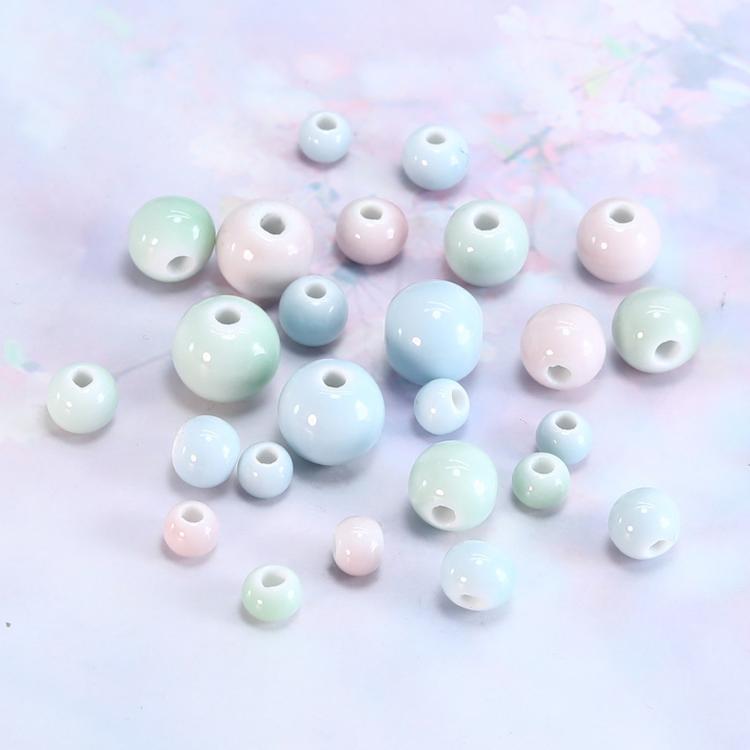 20 PCS/Pack Candy Beaded Ceramic Bracelet Jewelry DIY Weaving Material