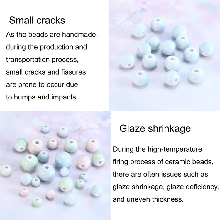 20 PCS/Pack Candy Beaded Ceramic Bracelet Jewelry DIY Weaving Material
