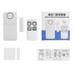 2 In 1 Wireless Door Window Alarm With Remote Control 130dB Magnetic Sensor For Home Security 4 Modes