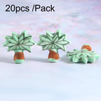 20 PCS/Pack Hand-Painted Ceramic Coconut Tree Shaped Bead Bracelet DIY Accessories
