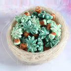 20 PCS/Pack Hand-Painted Ceramic Coconut Tree Shaped Bead Bracelet DIY Accessories