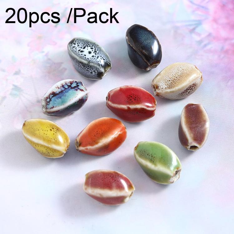 20 PCS/Pack Small Four Twisted Ceramic Beads Jewelry DIY Material