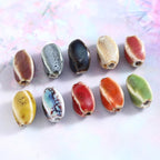 20 PCS/Pack Small Four Twisted Ceramic Beads Jewelry DIY Material