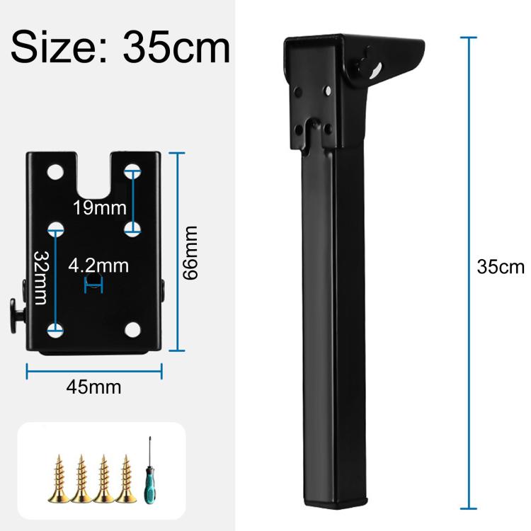 Metal Folding Table Legs Support Feet For Computer Desk & Camping Table — 32cm