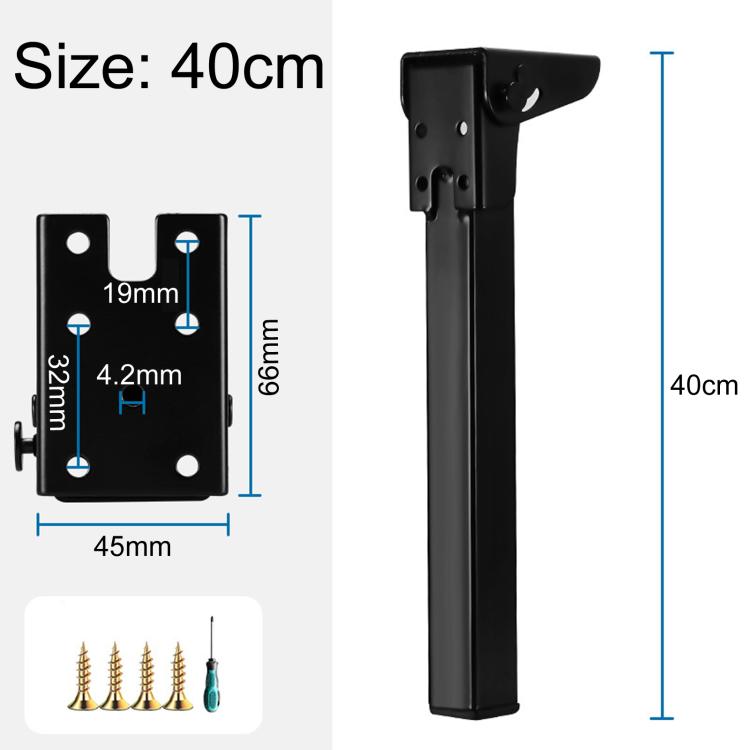 Metal Folding Table Legs Support Feet For Computer Desk & Camping Table — 35cm