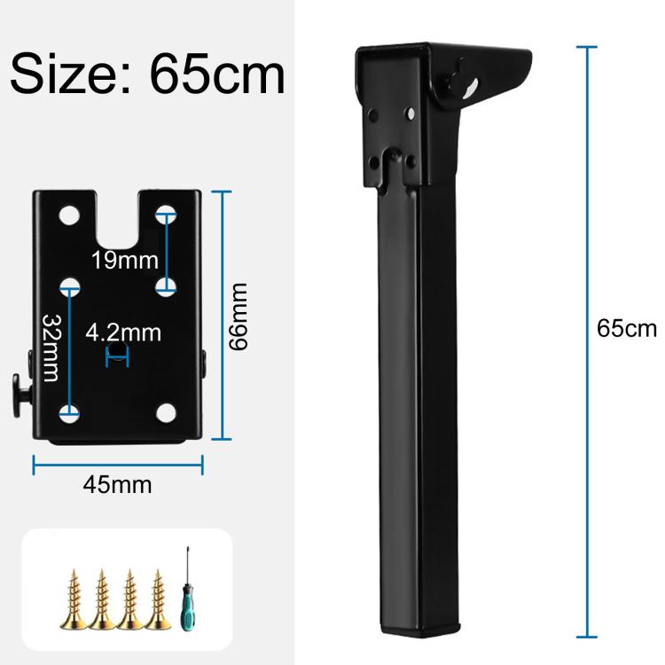 Metal Folding Table Legs Support Feet For Computer Desk & Camping Table — 60cm