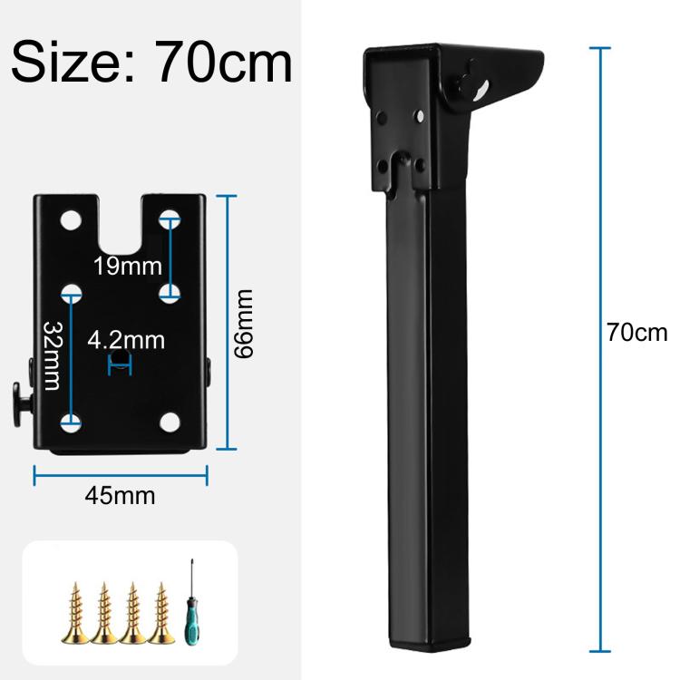 Metal Folding Table Legs Support Feet For Computer Desk & Camping Table — 65cm