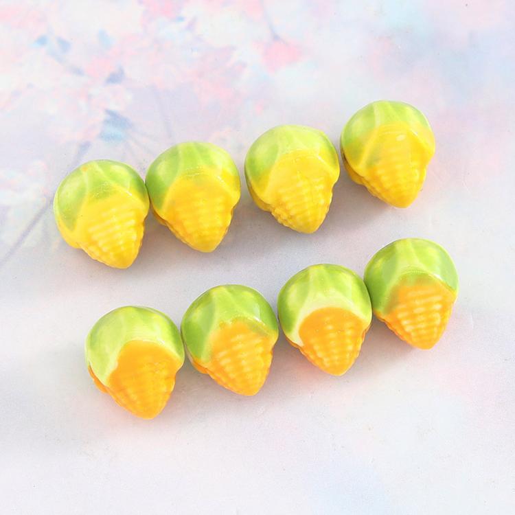 20 PCS/Pack Cute Corn Ceramic DIY Beaded Bracelet Accessories