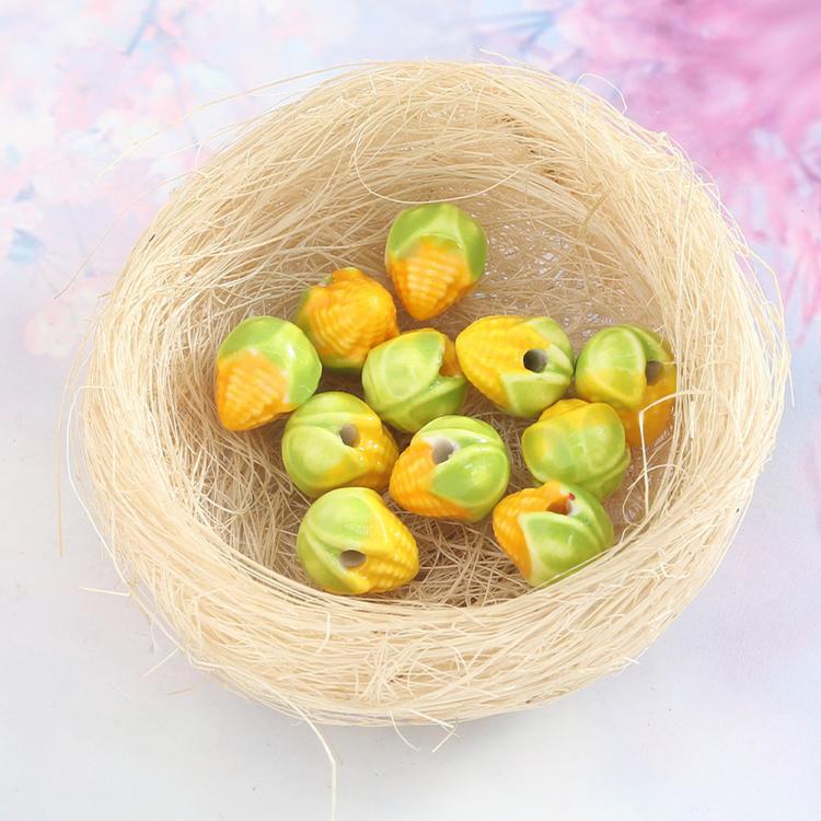 20 PCS/Pack Cute Corn Ceramic DIY Beaded Bracelet Accessories