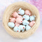 20 PCS/Pack Cute Rabbit Ceramic Beads DIY Jewelry Bracelet Accessories