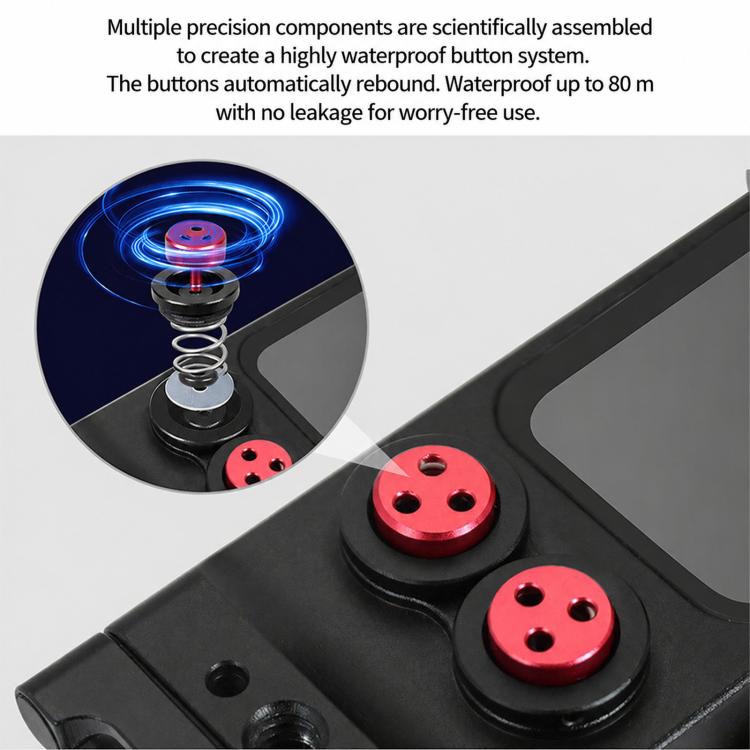 For DJI Osmo Pocket 3 Aluminium Waterproof Housing Case 80M Deep Diving Shell