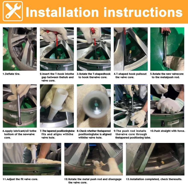Valve Stem Installation Removal Tire Repair Tools