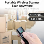 2.4G Bluetooth Wireless Portable 2D Barcode Scanner Handheld Scan Gun For Express & Logistics — view 7