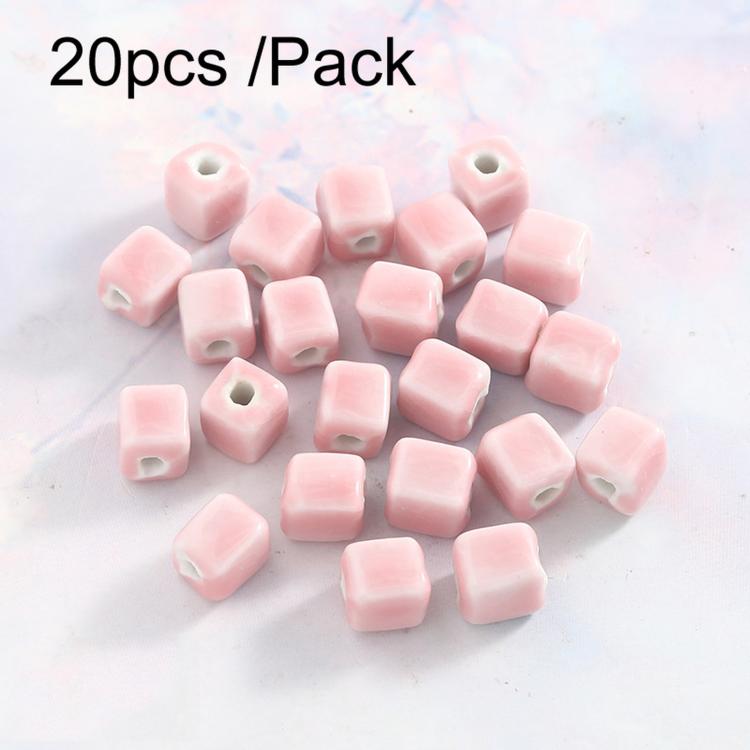 20 PCS/Pack DIY Ceramic Beaded Bracelet Materials and Homemade Jewelry Accessories — 12mm Flat Slice