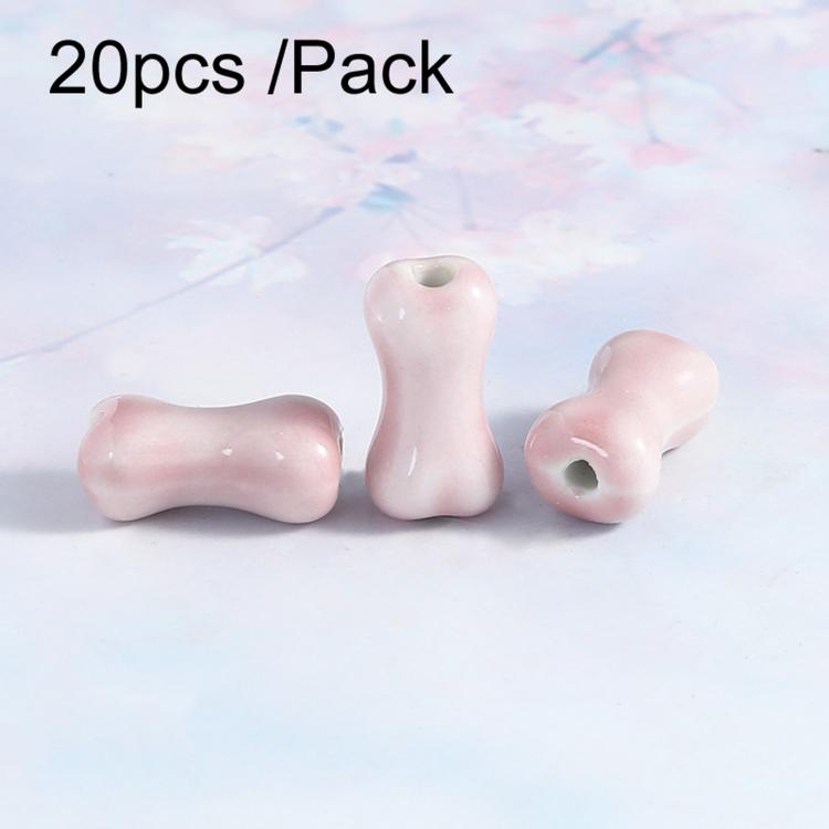 20 PCS/Pack DIY Ceramic Beaded Bracelet Materials and Homemade Jewelry Accessories — 8mm Cube