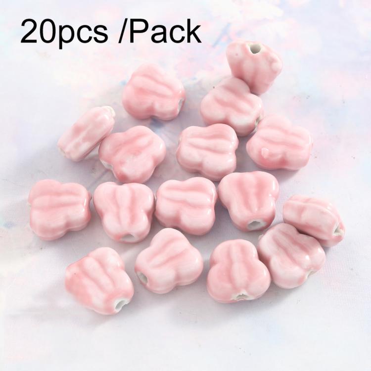 20 PCS/Pack DIY Ceramic Beaded Bracelet Materials and Homemade Jewelry Accessories — Small Four-sided