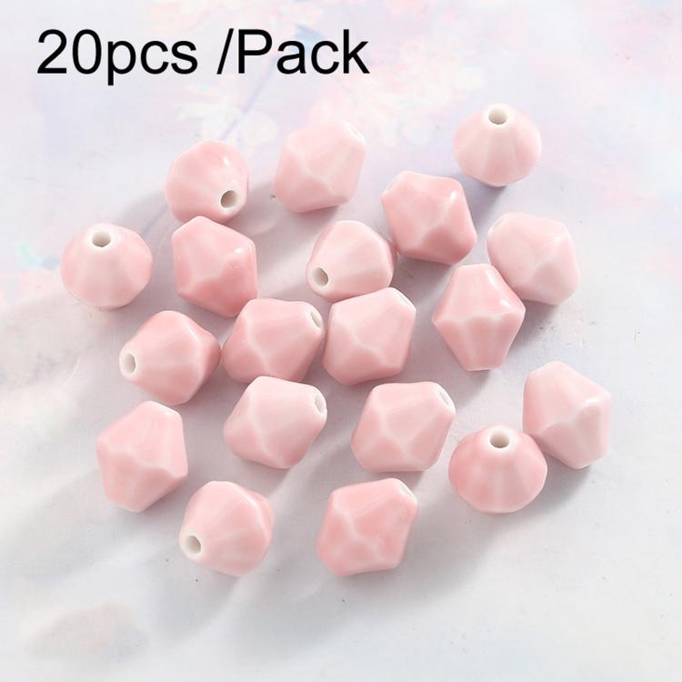 20 PCS/Pack DIY Ceramic Beaded Bracelet Materials and Homemade Jewelry Accessories — Large-hole Bead