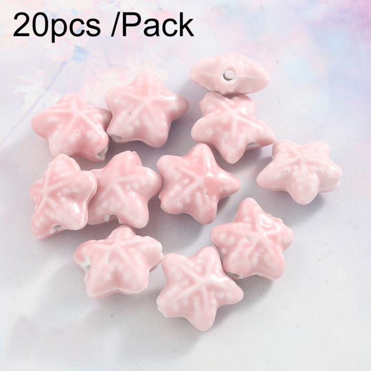 20 PCS/Pack DIY Ceramic Beaded Bracelet Materials and Homemade Jewelry Accessories — Small Teardrop