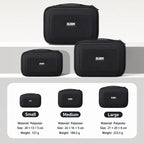 BUBM DRS 3-Piece Set Electronic Organizer Travel Cable Bag Waterproof Accessories Case