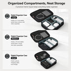 BUBM DRS 3-Piece Set Electronic Organizer Travel Cable Bag Waterproof Accessories Case