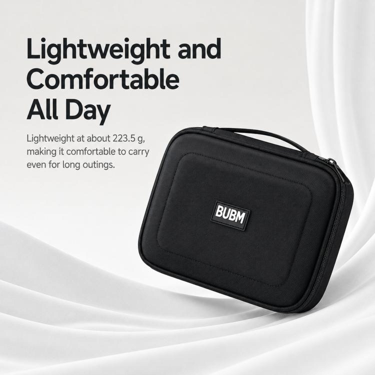 BUBM DRS 3-Piece Set Electronic Organizer Travel Cable Bag Waterproof Accessories Case