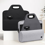 BUBM Lockable Document Organizer Bag File Portfolio Storage Case — Gray