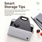 BUBM Lockable Document Organizer Bag File Portfolio Storage Case — view 4