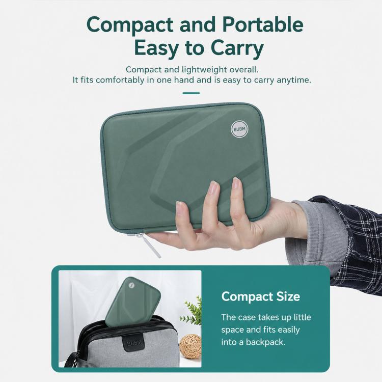 BUBM Hard EVA Shell Portable Hard Drive Case Shockproof Cable Organizer Electronics Accessories Bag — view 9