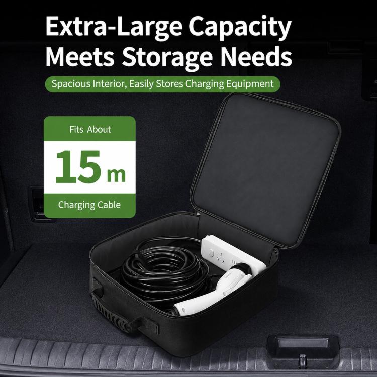 BUBM EV Cable Bag Portable Charger Storage Case Waterproof Organizer For EV Charging Equipment — view 8