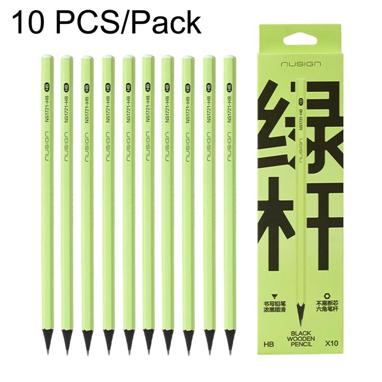 Deli 10 PCS/Pack Student Writing And Drawing Pencils Easy To Sharpen Sketch Pencils
